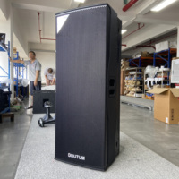 Portable 2*15 \ "1100W Métal Haute Performance 3 Voies Passif Point Source Haut-Parleur Premium Live Audio Sound Equipment