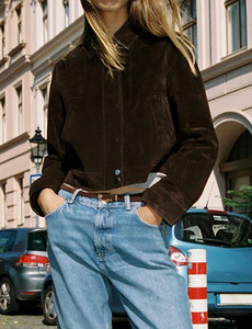 Chaqueta de Terciopelo MYST&ZA para <span class=keywords><strong>Mujer</strong></span>, Nueva Colección Otoño 2025, Simple y Versátil, con Bolsillos Decorativos, Modelo 8073254 - Product Image 2