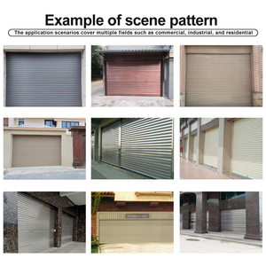 Porte de <span class=keywords><strong>garage</strong></span> en acier inoxydable fini, moderne, automatique, à enroulement, haute sécurité, résistante au vent, pour entrepôt industriel - Product Image 4