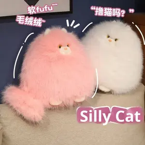 Lindo gato <span class=keywords><strong>persa</strong></span> suave algodón y poliéster juguete de peluche perfecto regalo de cumpleaños para niños y niñas almohada rellena de algodón PP - Product Image 4