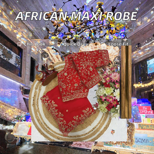 Nouvelle tenue africaine pour femme, Boubou, Dashiki, Saree en coton imprimé double face, séchage rapide, élégante, pour fête, musulmane, islamique - Product Image 2