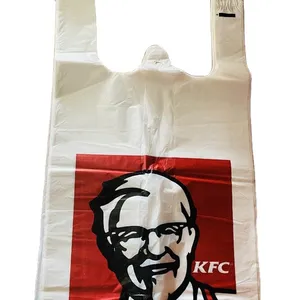 Fabrik Großhandels preis KFC Kunststoff T-Shirt Tasche