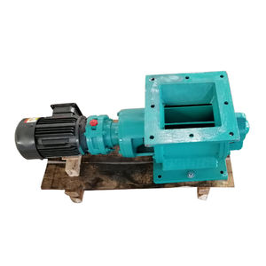 Válvula de descarga rotativa de montaje lateral con reductor y motor para sistema transportador de minería de cemento - Product Image 2