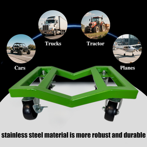 Paire de chariots de déménagement pour voiture robustes, capacité de 3000 lb, déplaceur de <span class=keywords><strong>v</strong></span>éhicule avec freins verrouillables pour voitures, SUV, camions, remorques - Product Image 1