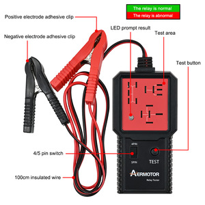 เครื่องทดสอบรีเลย์ AER MOTOR 12-24V 4/5 ขา สำหรับตรวจสอบวงจรยานยนต์ - Product Image 1