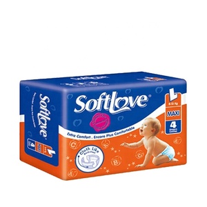 Softlove L4 <span class=keywords><strong>pull</strong></span> up wholesale price <span class=keywords><strong>cloth</strong></span> like baby diapers in bale - Product Image 1