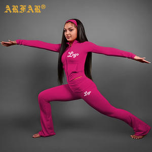 <span class=keywords><strong>Ensemble</strong></span> de vêtements de sport pour femmes printemps-été 2026, fournisseur de vêtements, veste zippée pour femmes avec <span class=keywords><strong>pantalon</strong></span> de yoga <span class=keywords><strong>évasé</strong></span>, <span class=keywords><strong>ensemble</strong></span> 2 pièces, vêtements de détente - Product Image 2