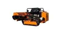 Broyeur forestier télécommandé 25 CV diesel sur chenilles pour vergers, vignobles, talus, herbes hautes et arbustes