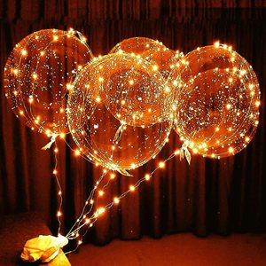 Vente en gros ballons bobo lumineux transparents vides pour décoration de fête d'anniversaire - Product Image 2