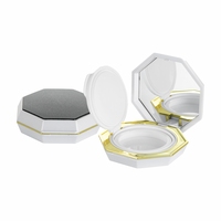 Boîtier vide pour fond de teint compact Octagon Cushion, en matériau premium, avec miroir intégré, pour fond de teint BB CC, couleur nude, prix