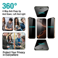 360 couverture complète garde Anti espion antichoc protecteur d'écran de confidentialité pour Iphone 16 16Pro 16 Pro Max 15 14 13 écran de confidentialité