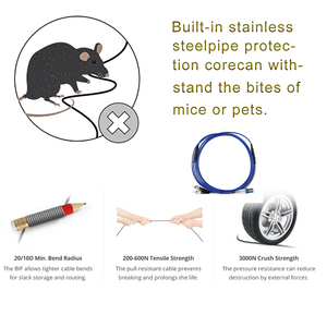 UPC APC LC TO FC สายแพทช์ไฟเบอร์โหมดเดียว/ตะกั่วออปติคอลแบบง่าย/ระบบส่งผ่านแสงความเร็วสูง - Product Image 2
