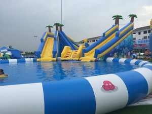 Château gonflable extérieur en PVC pour enfants avec toboggan et zone de saut, taille personnalisable pour <span class=keywords><strong>parc</strong></span> d'attractions - Product Image 6