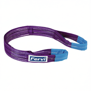 Sangle plate Fervi en polyester coloré, largeur 20 mm, équipement de levage robuste - Product Image 2
