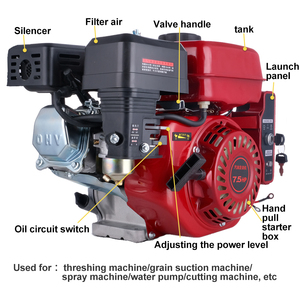 Maquinaria Agrícola Motor de Gasolina de 7.5 hp con Arranque Eléctrico Motor de Gasolina de <span class=keywords><strong>4</strong></span> Tiempos y 215 cc - Product Image 2