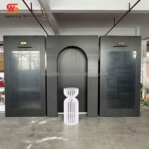 Décoration d'entrée de mariage personnalisée lisse en acrylique noir et PVC, plan de table pour mariage, décoration de fond de bienvenue - Product Image 2