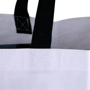 Factory Supply Wholesale Monochrome Waterproof Reusable Pe Woven Tote Bag Beach Bag