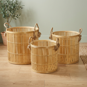 Artex Hai Nam Flexible Natural/customized Highly Welcomed Eco-Friendly Clothing Storage <b>Baskets</b> Traditional/Morden Bamboo - Product Image 3