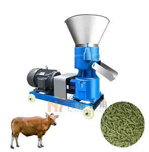 Animal Diesel Feed Processing equipment/ Poultry Farm Mini Cattle Feeds Pellet Machine