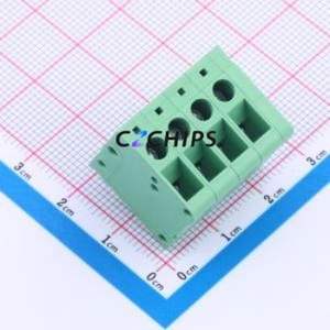 JL105V-50004G01 Screw Terminal Block Through hole Component (THT),P=5mm Connector 1x4P 5mm Green Through Hole - Product Image 1