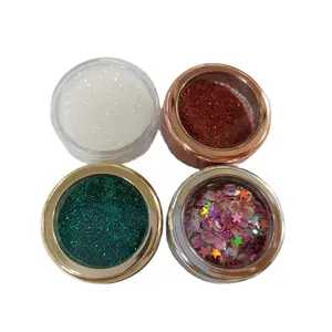 Wholesale directly factory made eco friendly 2 g pot nails glitter powder glitter shapes