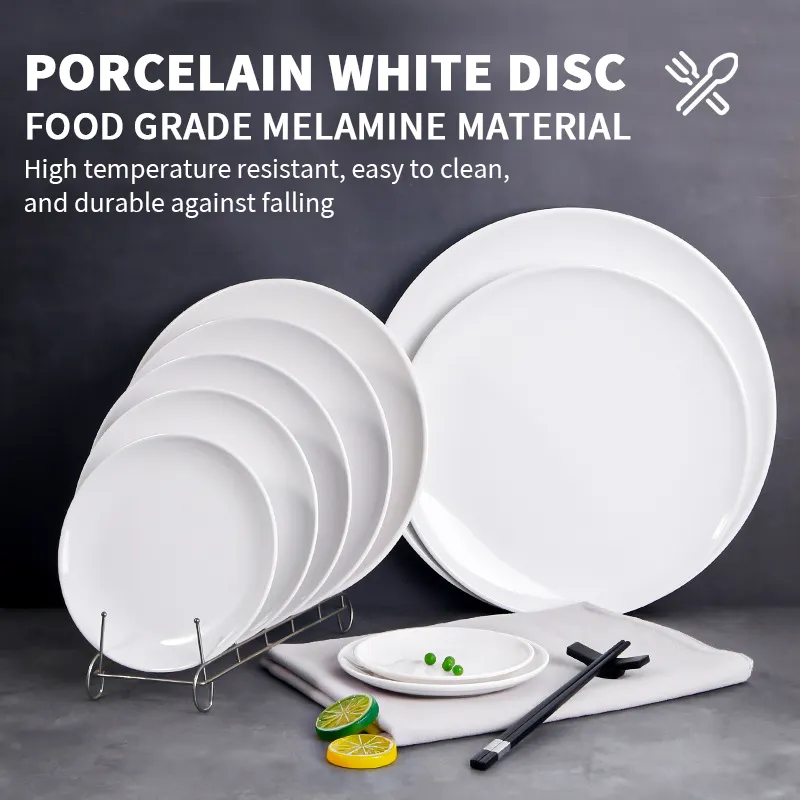 Cổ Bán Buôn Nhà Hàng Melamine Tấm Và Bát Melamine Bữa Ăn Tối Bắc Âu Melamine Tấm