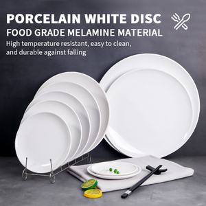 Wholesale Deep Melamine Dinner Unbreakable White Melamine <strong>Plates</strong> - Product Image 2