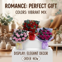 D471 3-5 tahun terakhir buatan tangan tahan lama kotak hadiah persegi diawetkan merah mawar kuku buket ulang tahun romantis