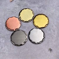 Marqueur de balle de golf forgé à la main en alliage de zinc martelé de 30 mm, personnalisable avec logo, vente en gros directe usine