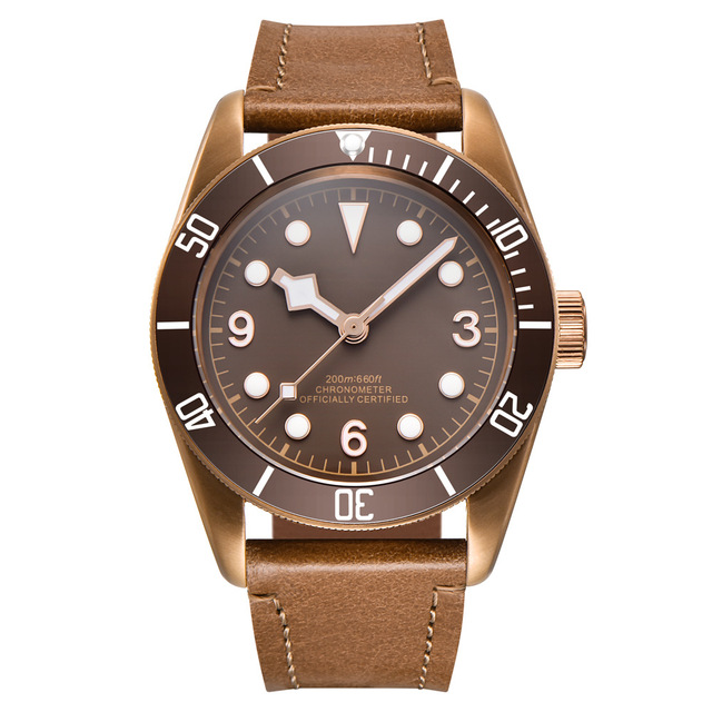 Wholesale Montres Saat Genuine Leather Ceramic Titanium Jam Tangan Mekanis Watches Automatic Men Luxury