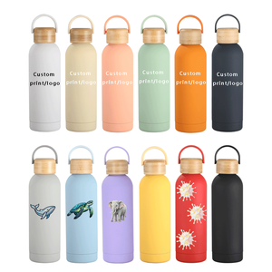 Botellas de agua aisladas de acero inoxidable de 1000ml, 750ml, 500ml, 350ml, de doble pared al vacío, personalizadas, para viaje. - Product Image 5