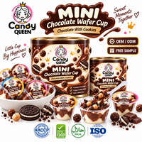 Échantillon Gratuit) Vente en Gros de Mini-Cups de Biscuits Croustillants au Chocolat, Personnalisables, pour Desserts et Snacks au Cacao