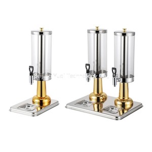 Dispenser di Bevande Commerciale in Acciaio Inox Dorato a Doppio Contenitore da 6L, Raffreddato a Ghiaccio per Caffetterie, con Maggiore Produzione e Nessuna Attesa - Product Image 5