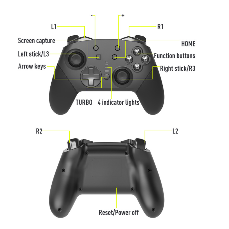 Gamepad With Vibration With 6 Axis Controller Joystick for Nintendo Switch  Pro PC Game Wireless Controller| Alibaba.com