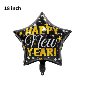 Palloncino Rotondo in Foil da 18 Pollici 'Felice Anno Nuovo' a Forma di Bottiglia di Vino per Decorazioni di Capodanno - Product Image 2