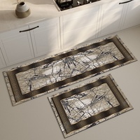 Tapis absorbant moderne en boue de diatomée avec coussinets, antidérapant, à séchage rapide, avec dos en caoutchouc, pour évier de cuisine, entrée, buanderie, usage domestique