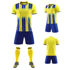 2022 New Design Blank Soccer Jersey Set Sky -blue Soccer Team Mens Soccer Uniforms Jerseys Football Shirt Custom Logo