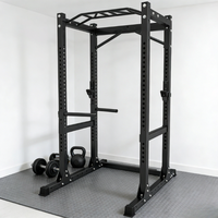 Jaula de Sentadillas Comercial de Alta Resistencia, Equipo de Entrenamiento de Fuerza Ajustable para Gimnasio en Casa y Centro de Fitness