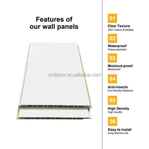 Panel de <span class=keywords><strong>Techo</strong></span> WPC de Foshan, Panel de <span class=keywords><strong>Techo</strong></span> Interior de PVC, Diseños Modernos de <span class=keywords><strong>Techo</strong></span> <span class=keywords><strong>para</strong></span> Tienda, Oficina, Dormitorio - Product Image 2