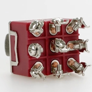 Interrupteur à levier électrique à montage sur panneau à 3 positions marche-arrêt-marche 25AMP 250V en plastique pour équipement électrique - Product Image 3