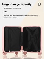Maleta de Viaje Pequeña con Ruedas Giratorias, Especial para Niños, de 18 Pulgadas, Marca Spring Autumn Airlines, Ultraligera, Impermeable, de Neopreno