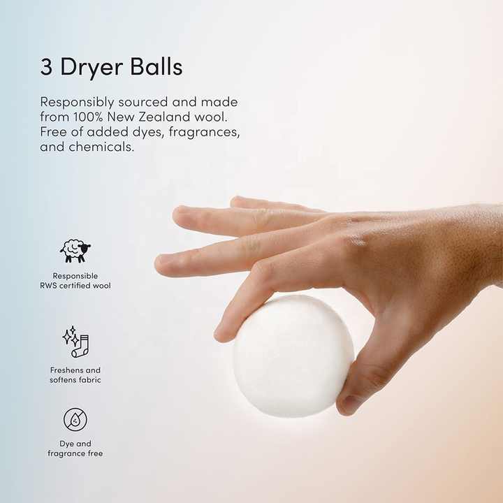 2024 New Trending USA Private Label Organic 100% Natural Wool Dryer Balls for Laundry Washing Machine