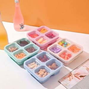 Cajas reutilizables para aperitivos Bento, contenedores de almacenamiento de alimentos divididos, contenedor para almuerzo para niños y adultos, almacenamiento perfecto de alimentos - Product Image 2