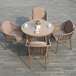 <span class=keywords><strong>Mesa</strong></span> <span class=keywords><strong>de</strong></span> centro <span class=keywords><strong>pequeña</strong></span> <span class=keywords><strong>para</strong></span> exteriores, patio, hogar, ocio, <span class=keywords><strong>terraza</strong></span> al aire libre, balcón, <span class=keywords><strong>sillas</strong></span> <span class=keywords><strong>de</strong></span> mimbre, juego <span class=keywords><strong>de</strong></span> cuatro piezas - Product Image 2