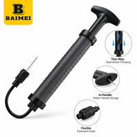 Pompe à ballon portable BAIMEI, pompe à air sportive avec aiguille pour basketball, football, volley-ball, vente en gros OEM