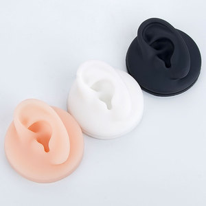 Cơ thể xuyên Tai Miệng rốn Lưỡi Silicone mũi khuôn thực hành da xuyên mô hình Silicone Tai mô hình trang sức hiển thị - Product Image 5