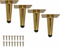 Ensemble de pieds de meubles traditionnels en fer doré pour canapé, chaise, table, chambre, hôpital, salon – Installation facile par visser