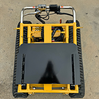 Carga de fábrica 300kg Carros de camiones de mano motorizados Batería de escalador de pista completa Carro de escalada automático Uso en el sitio de construcción