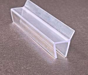 Nouveau matériau P880WS <span class=keywords><strong>joint</strong></span> inférieur en caoutchouc PVC à double duromètre pour porte en verre de <span class=keywords><strong>douche</strong></span> à double pliage et lèvre souple - Product Image 2
