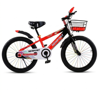 Vélo d'apprentissage pour enfant SY 2026 à 4 roues en acier, monovitesse, 20 pouces, avec pédales ordinaires et panier